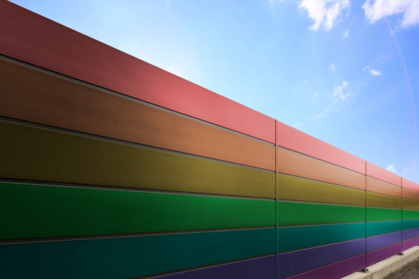 GUARDI Österreich Aluzaun bunt Regenbogen farbig individuell Alu persönlich
