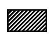 Zaunfeld mit 82mm Profil in anthrazit, Modell Umbria diagonal rechts, auf weißem Hintergrund