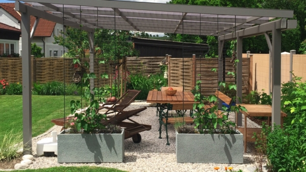 GUARDI Österreich Pergola Alaska Windfang Gartengestaltung Eigenheim